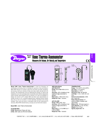 Thumbnail of document Data Sheet - 8901 Vane Thermo-Anemometer